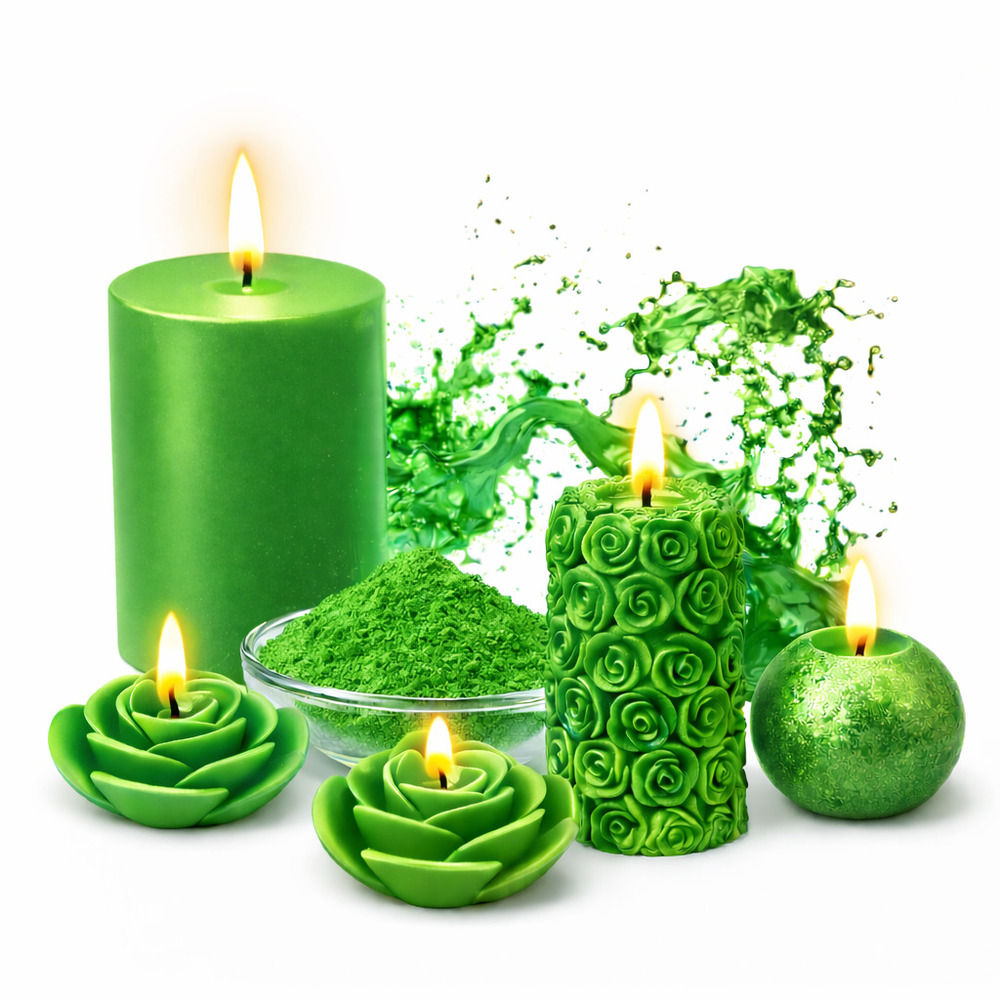 GREEN Candle Making Color