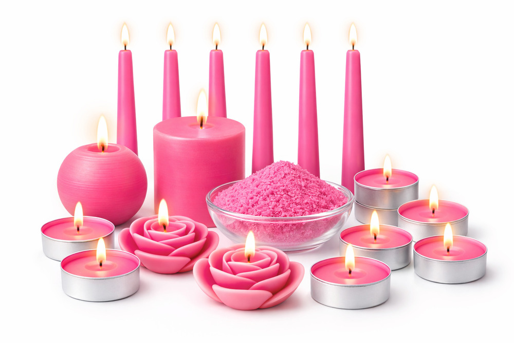 Pink Candle Making Color