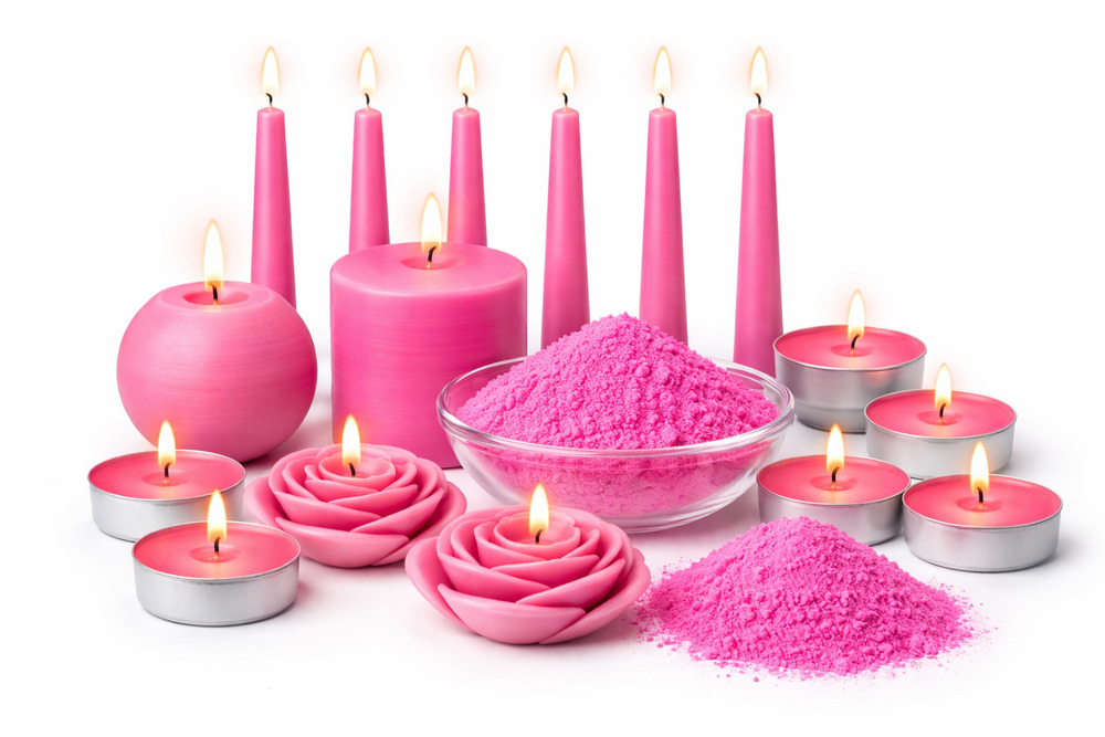 Pink Candle Making Color