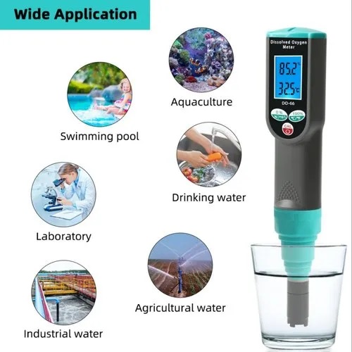 True Sense Pen Type Dissolved Oxygen Tester Meter For Aquarium, Fish Tank, Aquaculture, DO-66