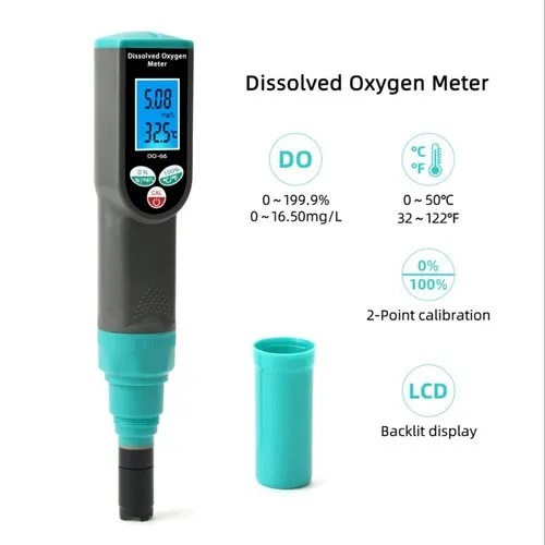 True Sense Pen Type Dissolved Oxygen Tester Meter For Aquarium, Fish Tank, Aquaculture, DO-66
