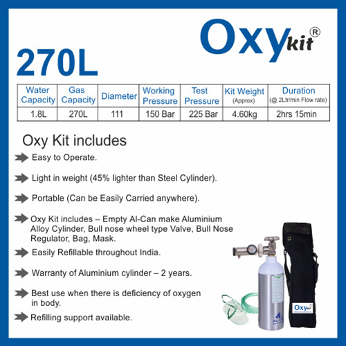 270 Litre Oxygen Kit
