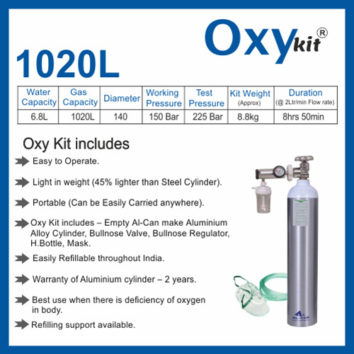 1020 Litre Oxy Kit