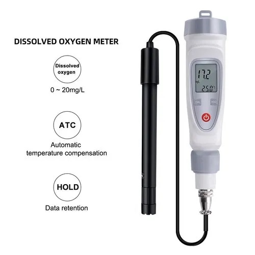 True Sense Portable Digital Pen Dissolved Oxygen Meter Water Quality Tester Dissolved Oxygen Detector, JPB-70A