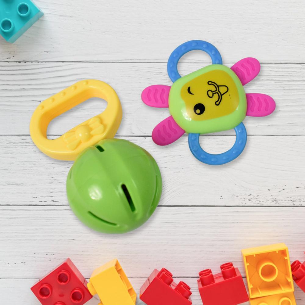 Kinder Rattles & Teething Set  Non-Toxic Shake & Grab Baby Toys (8 Pcs Set)