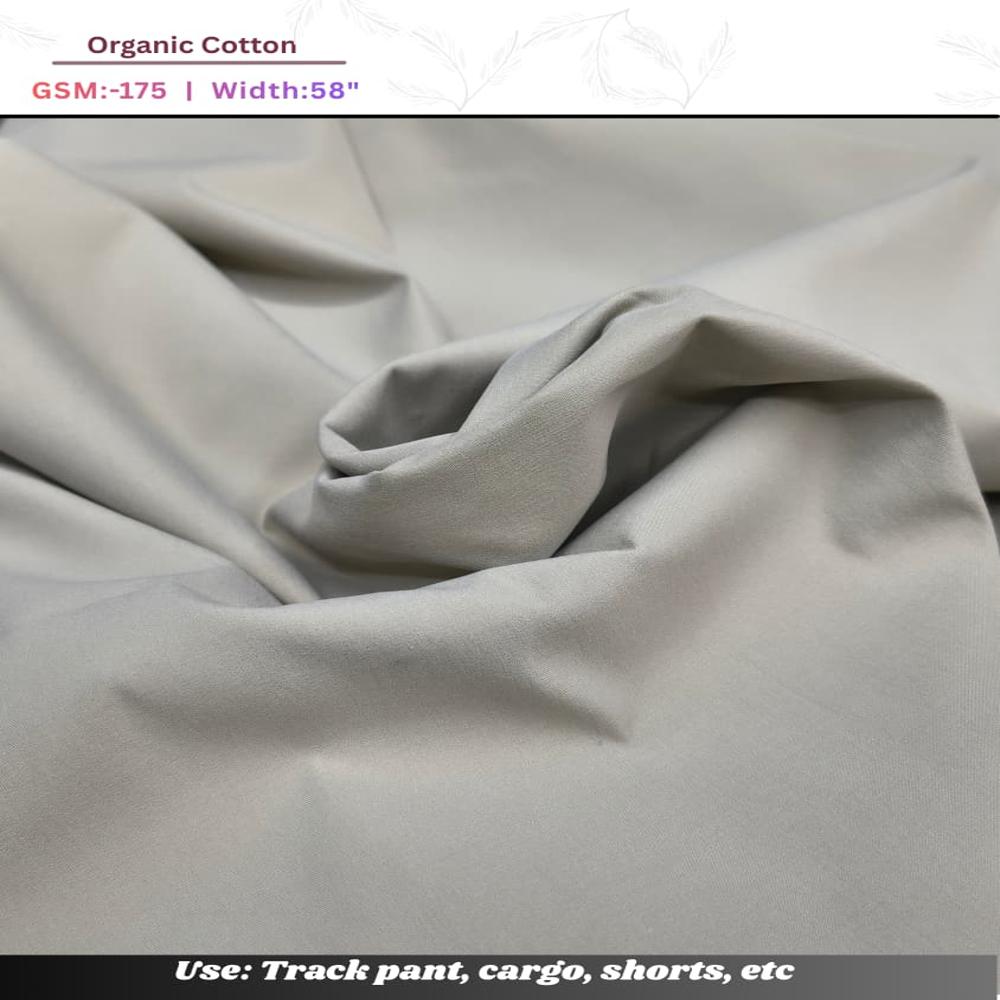Organic cotton polyester lycra fabric 