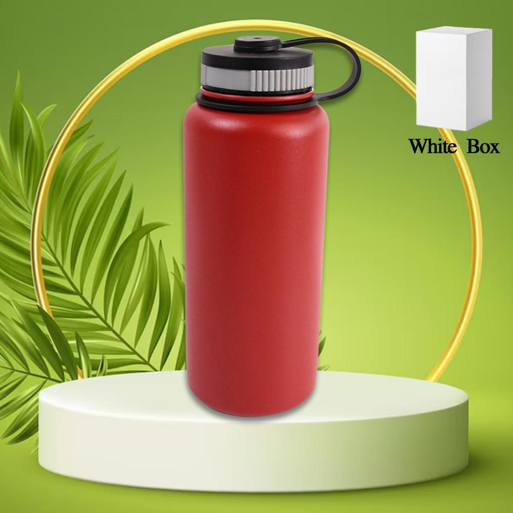 Stainless Steel Double Wall Vacuum-Insulated Drink Water Bottle (1000 Ml / Mix Color) - Material: Plastic
