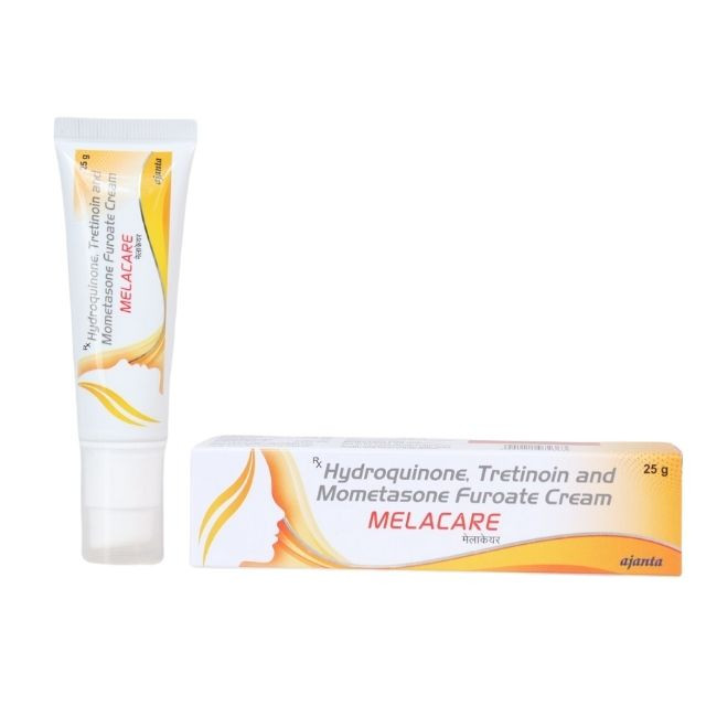 Melacare Cream 25 gm, Hydroquinone Tretinoin Mometasone Skin Treatment Cream