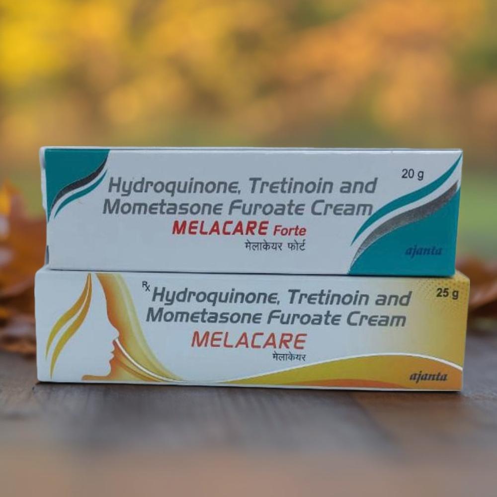 Melacare Cream 25 gm, Hydroquinone Tretinoin Mometasone Skin Treatment Cream