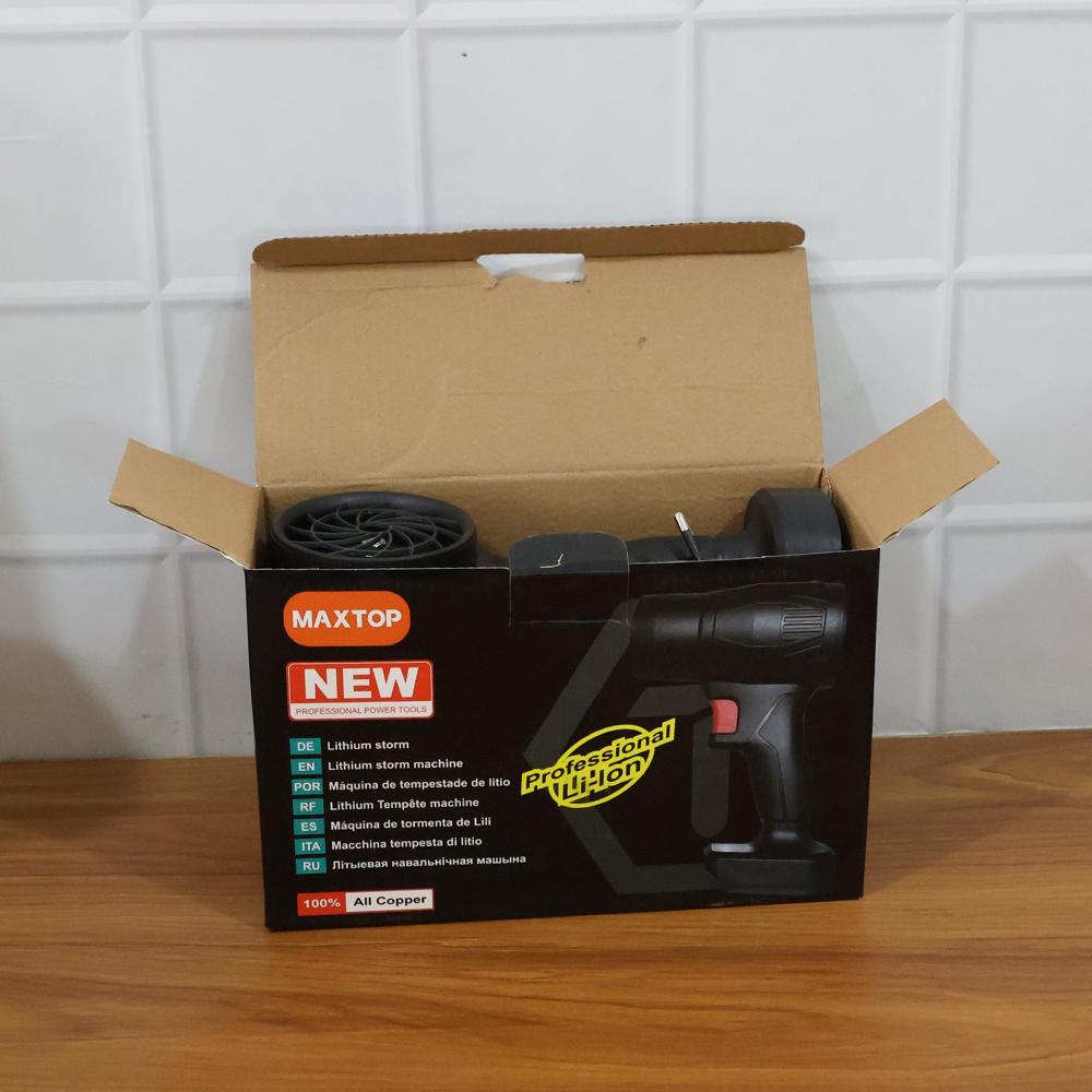 High Power Cordless Leaf Blower Fan with Rechargeable Battery (1 Pc)