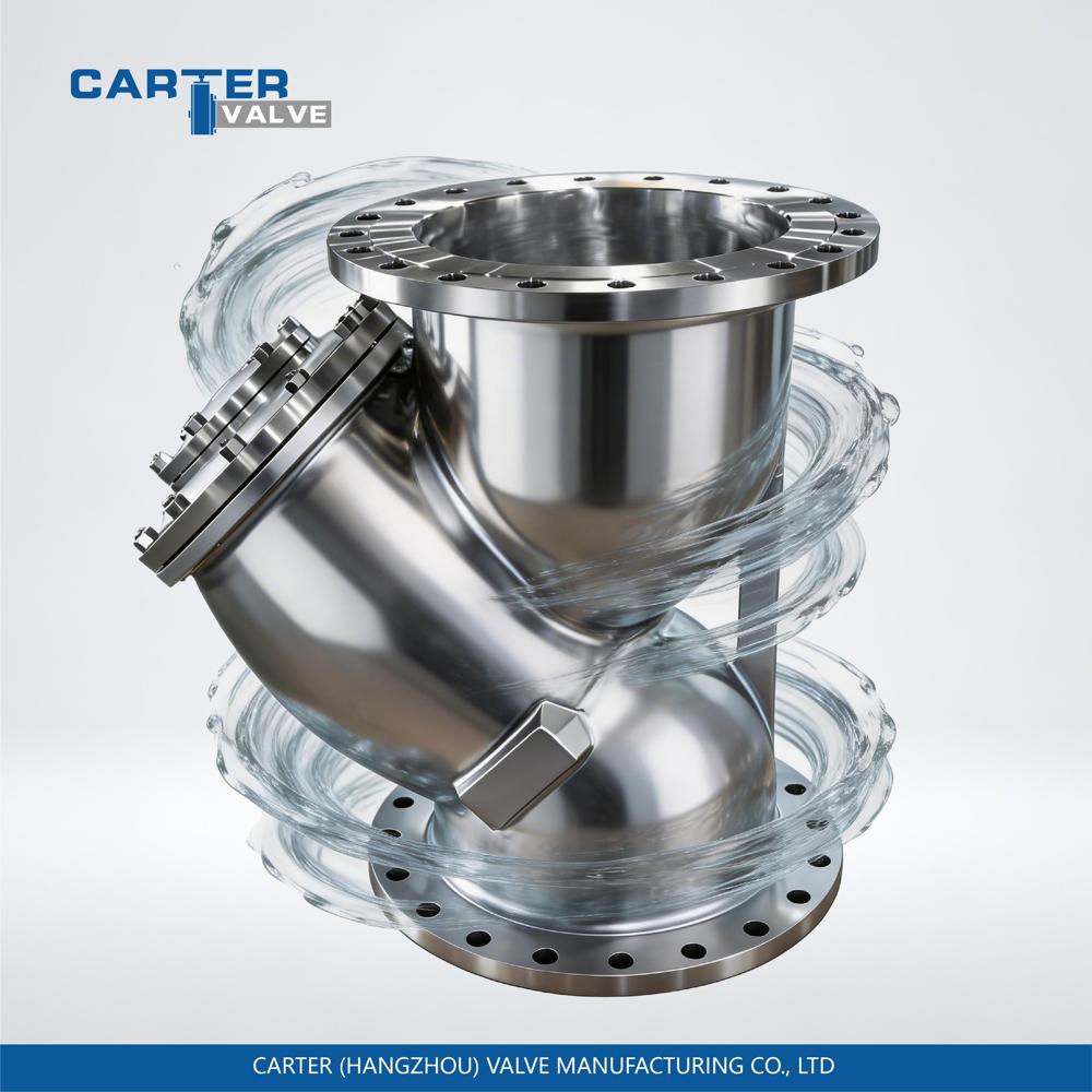 Strainer / T Type Strainer, Carbon Steel, Butt Weld, Automatic, T Type Structure, High Pressure Oil/Gas, DIN Standard