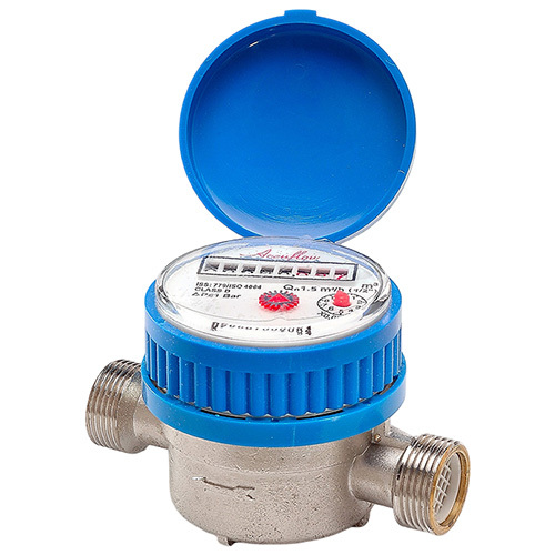 Brass Body Single Jet Screwed Ends Water Meter