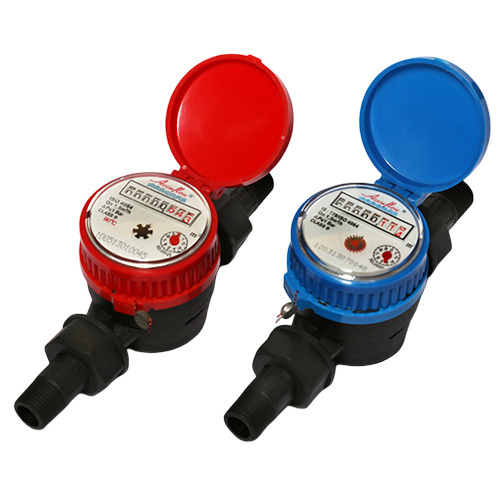 Polymer Body Single Jet Screwed Ends Water Meter