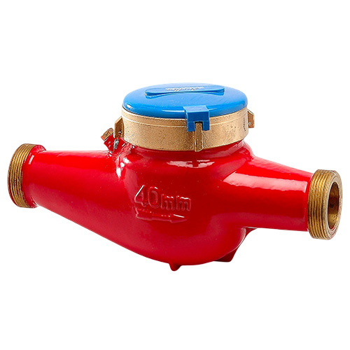Brass Body Multi Jet Screwed Ends Hot Water Meter