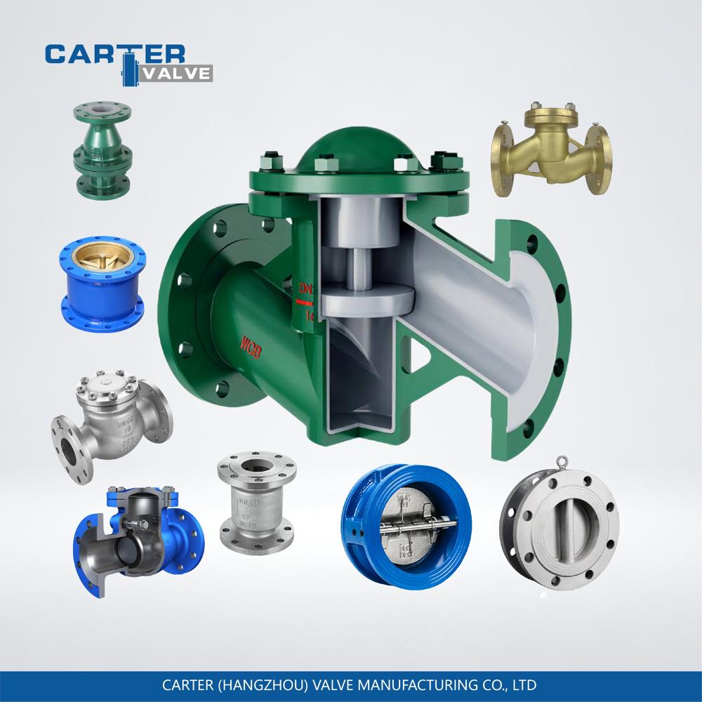 Check Valve / Dual Plate Check Valve, Carbon Steel, Wafer, Automatic, Double Disc Structure, High Pressure Oil/Gas, DIN Standard