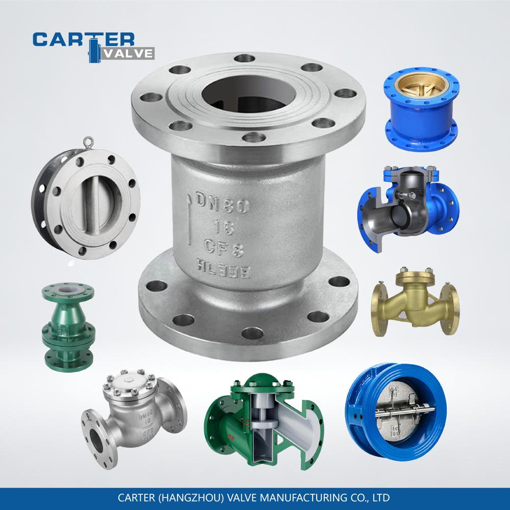 Check Valve / Dual Plate Check Valve, Carbon Steel, Wafer, Automatic, Double Disc Structure, High Pressure Oil/Gas, DIN Standard