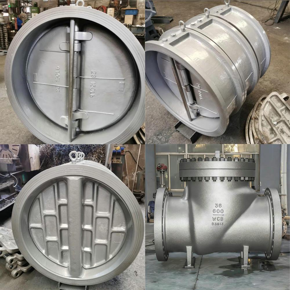Check Valve / Dual Plate Check Valve, Carbon Steel, Wafer, Automatic, Double Disc Structure, High Pressure Oil/Gas, DIN Standard