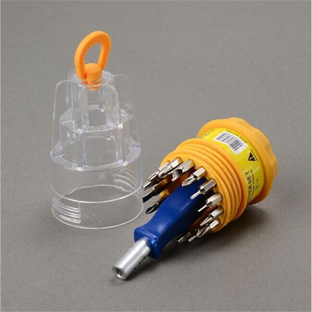 16-in-1 Screwdriver Set with 15 Magnetic Bits  Professional Driver Kit