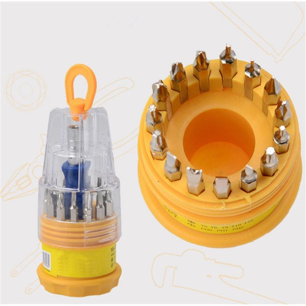 16-in-1 Screwdriver Set with 15 Magnetic Bits  Professional Driver Kit