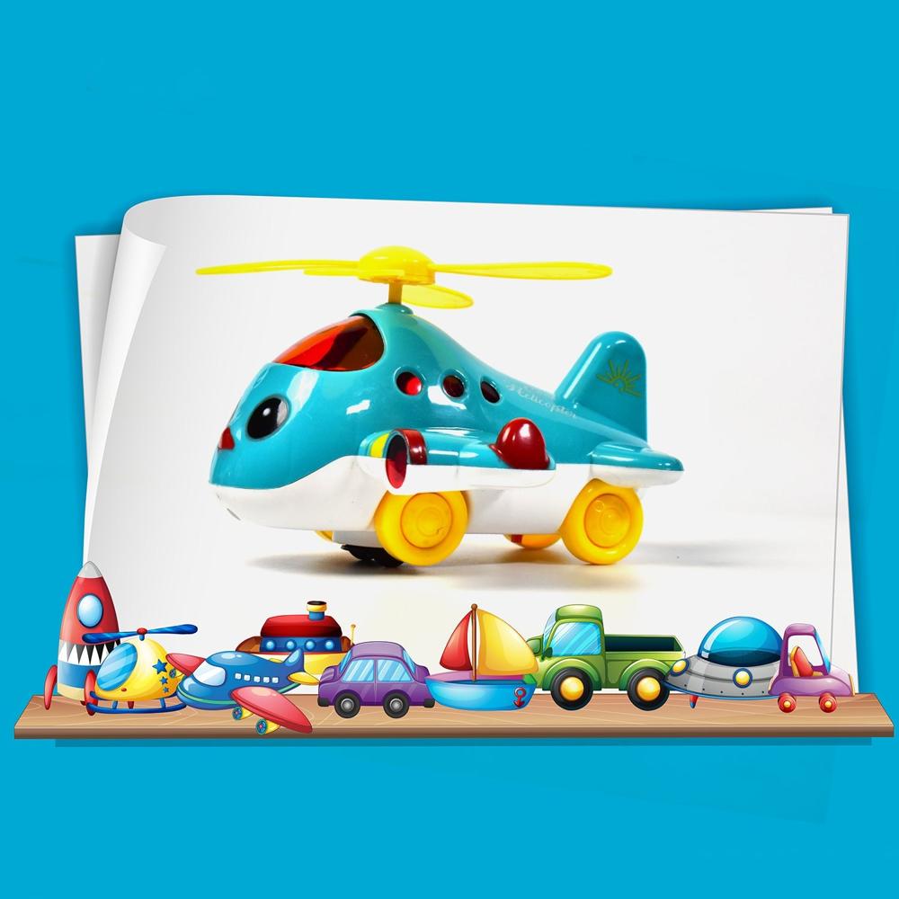 Helicopter Airplane Musical Toy
