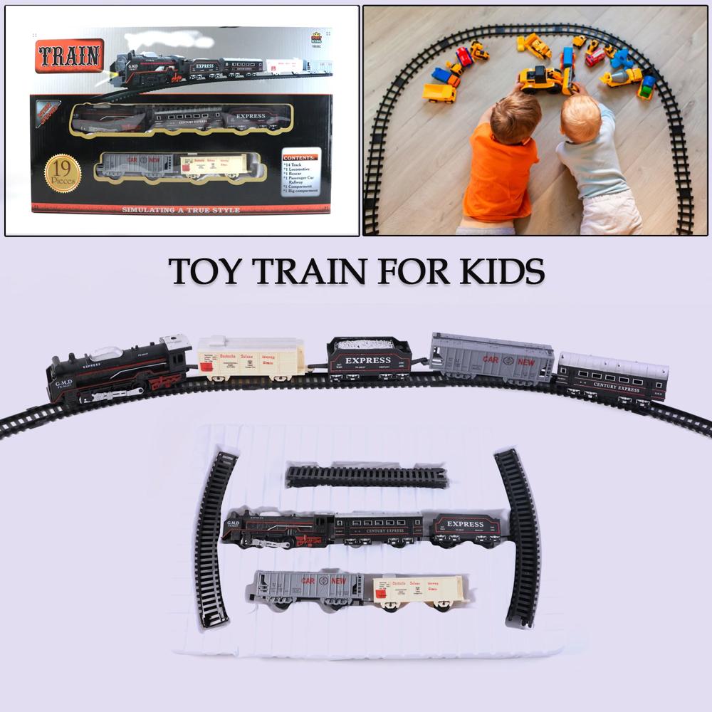 Toy Train Set For Kids, Battery Operated Train With Track Set - Application: Indoor Play