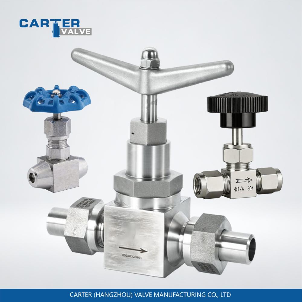 Needle Valve / Instrument Needle Valve, Stainless Steel, Threaded, Manual Handwheel, Straight Through Structure, Gas/Oil/Water, ASME B16.34 Standard