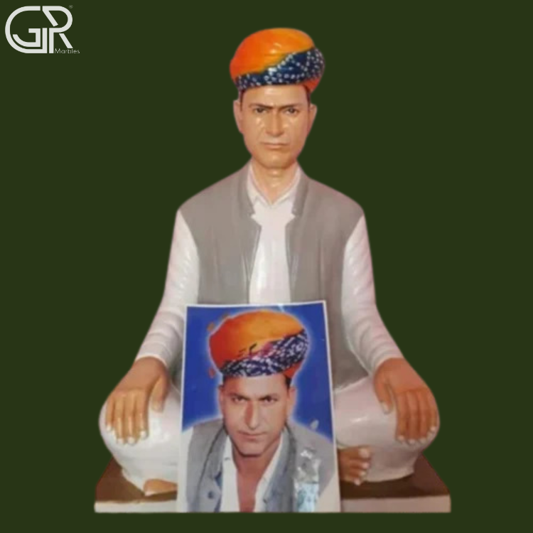 Marble customized human statue
