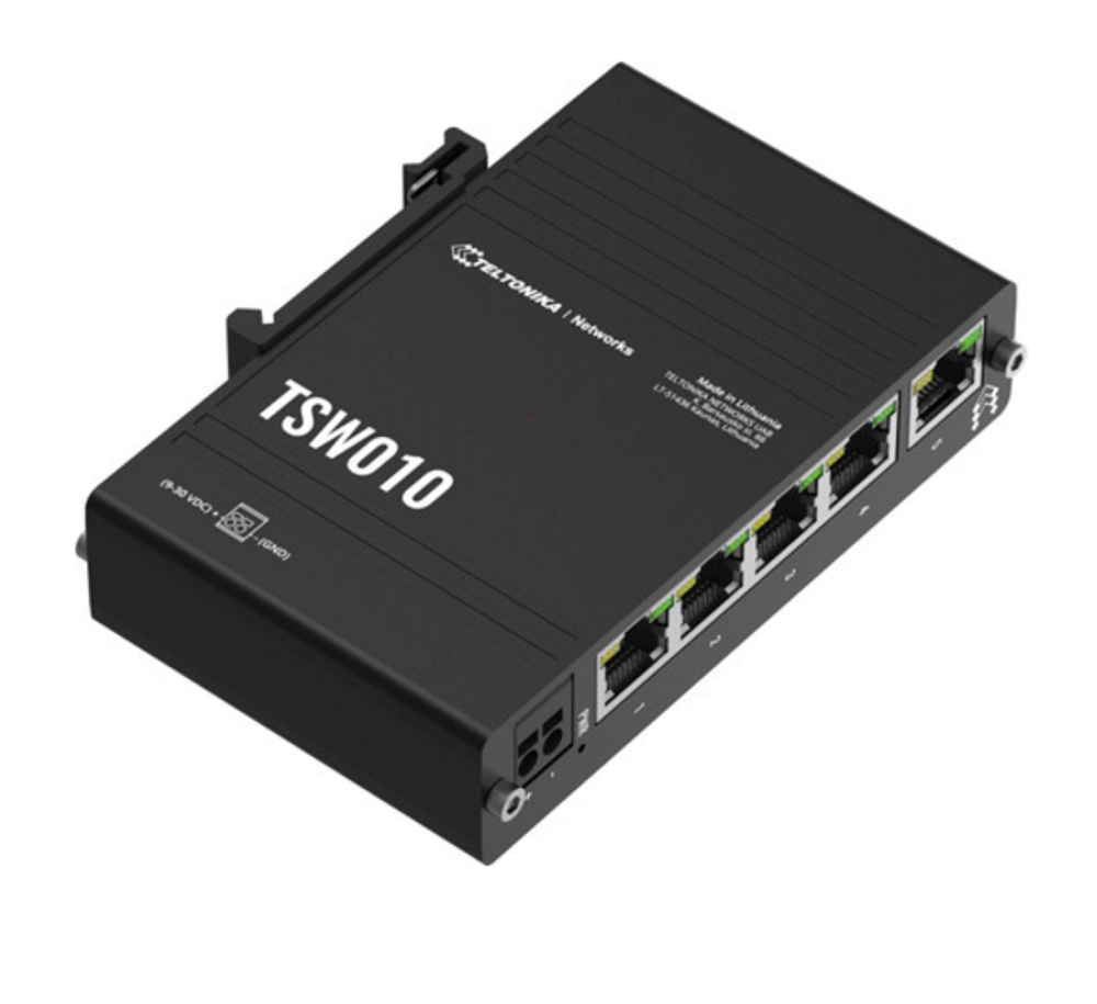 Teltonika TSW010 5 port Din Rail Switch