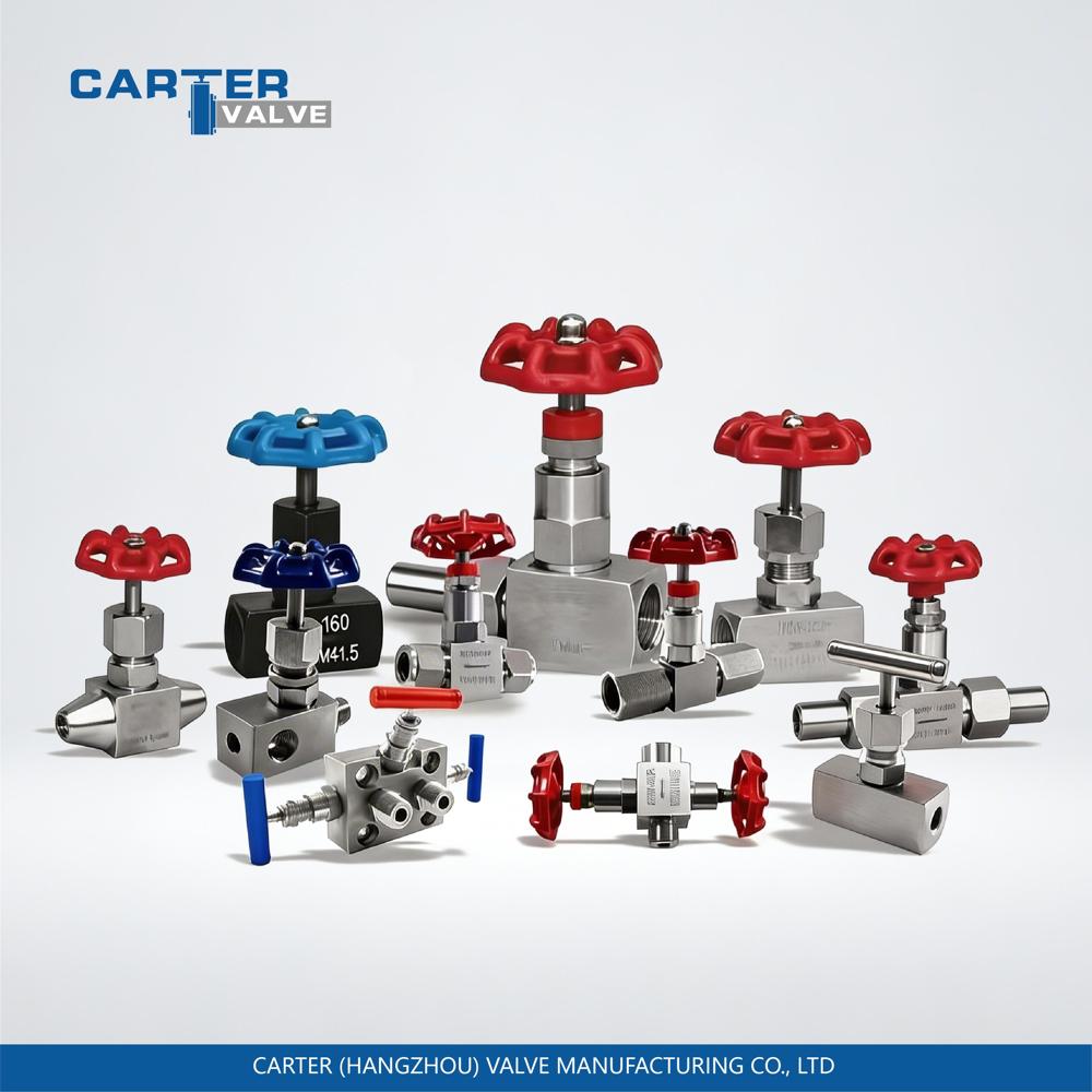 Needle Valve / Mini Needle Valve, Brass, Compression End, Manual Knob Operated, Compact Structure, Hydraulic/Pneumatic System, DIN Standard