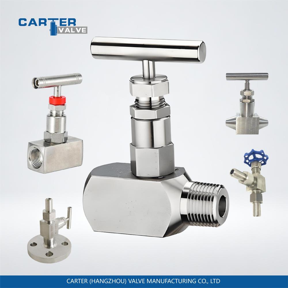 Needle Valve / Mini Needle Valve, Brass, Compression End, Manual Knob Operated, Compact Structure, Hydraulic/Pneumatic System, DIN Standard