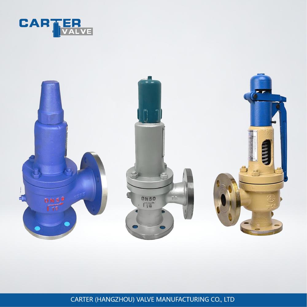 Safety Valve / Pressure Relief Valve, Cast Steel, Flanged, Automatic, Spring Loaded Structure, Steam/Gas/Oil, API 526 Standard