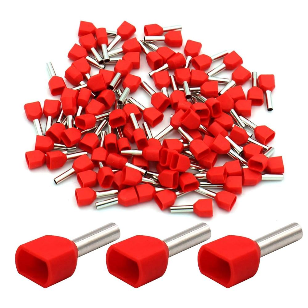Twin Cord End Terminals - Diameter: Varies By Wire Size; E.g.