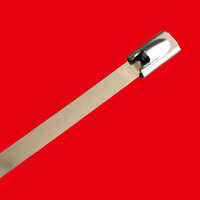 Ss Cable Ties - Ss304/ss316 Stainless Steel, 200-1000mm Length, Silver | Corrosion Resistant, Ball-locking, High Tensile Strength