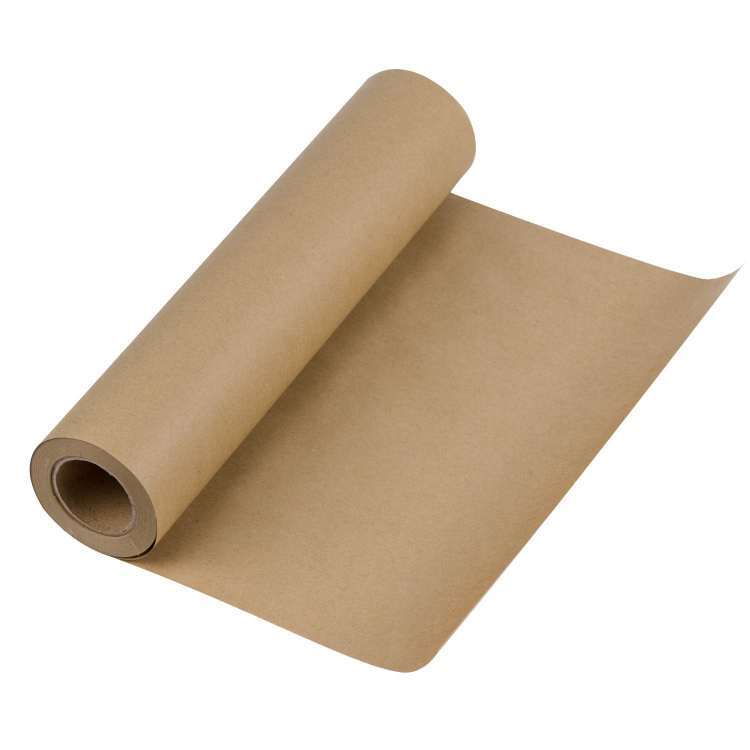 Kraft Paper Roll - Kraft Material, Lightweight Design, Brown And Golden Color | Ideal For Packaging, Wrapping, Arts And Crafts
