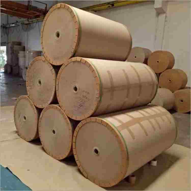 Kraft Paper Roll - Kraft Material, Lightweight Design, Brown And Golden Color | Ideal For Packaging, Wrapping, Arts And Crafts