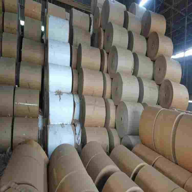 Kraft Paper Roll - Kraft Material, Lightweight Design, Brown And Golden Color | Ideal For Packaging, Wrapping, Arts And Crafts