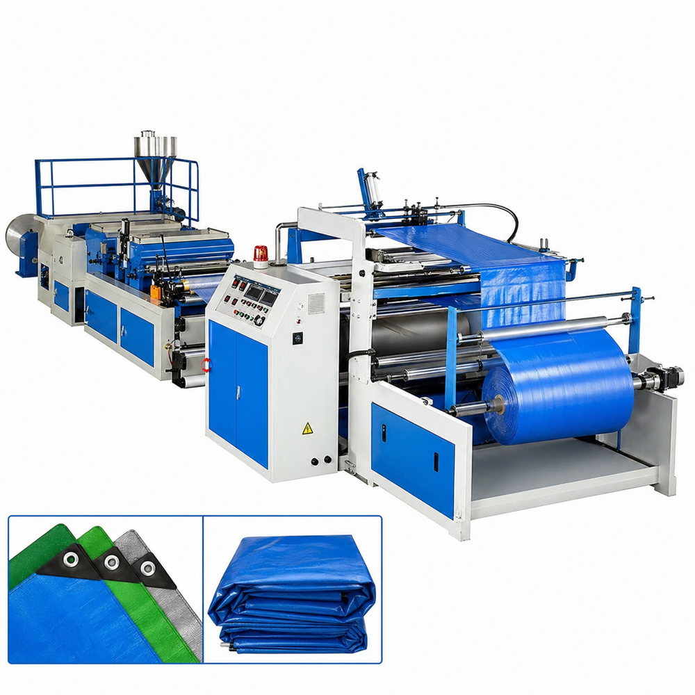 Tarpaulin making machine