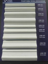 Ps Wall Moulding - Recyclable Polystyrene 2400mmx60mmx12mm, White, Moisture Resistant, Termite-proof, Paintable Surface