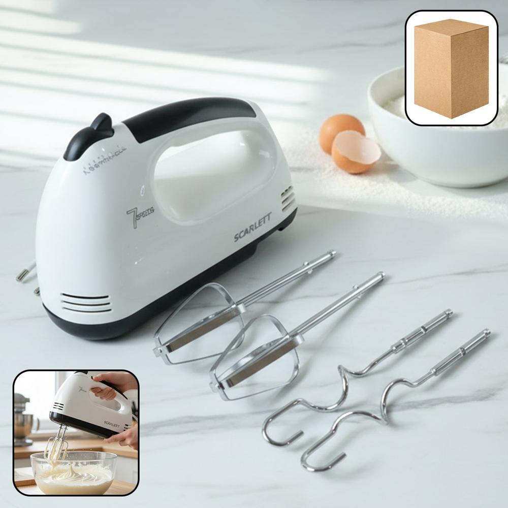 Electric Hand Mixer (1 Set) - Color: Mix
