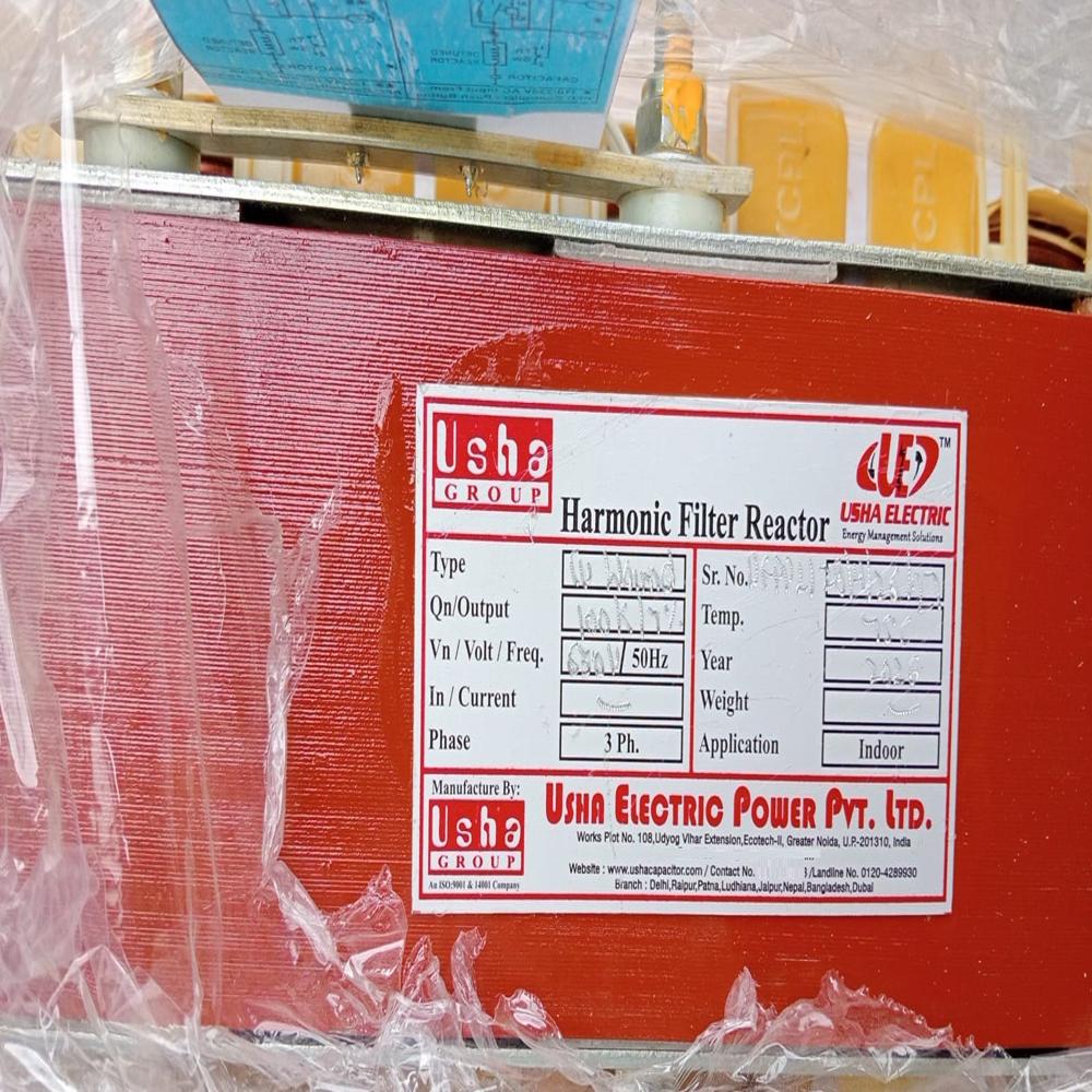 Usha Electric Make 100 Kvar 630 Volt 7% Copper Wound Reactor