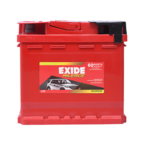 Exide Mileage 44Ah Mldin44R/Lh Car Battery 60Months Warranty (30 Foc And 30 Pro-Rata) - Dimension (L*W*H): 207 Mm X 175 Mm X 190 Mm Millimeter (Mm)