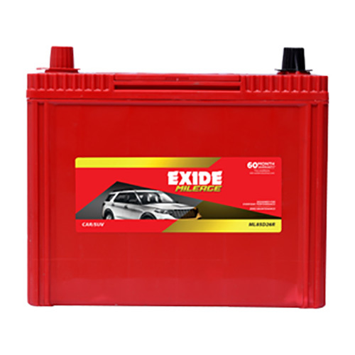 EXIDE MILEAGE ML85D26R Battery 60Months Warranty (30 FOC and 30 Pro- Rata)