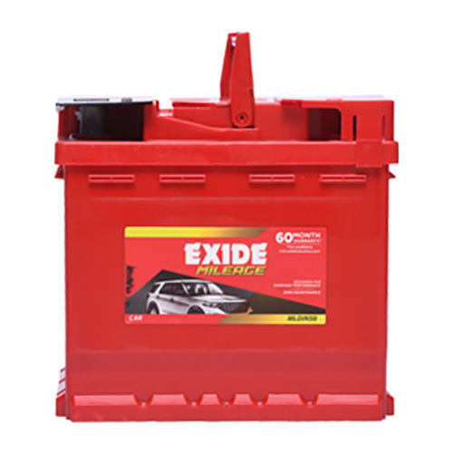 Exide Mileage Mldin50 Battery 60Months Warranty (30 Foc And 30 Pro- Rata) - Car Make: Suitable For Multiple Car Models