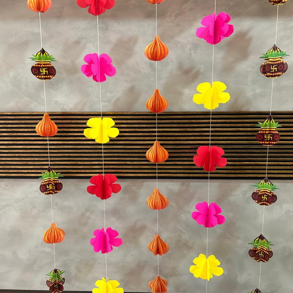 Printed Pataka for ganapati Decoration