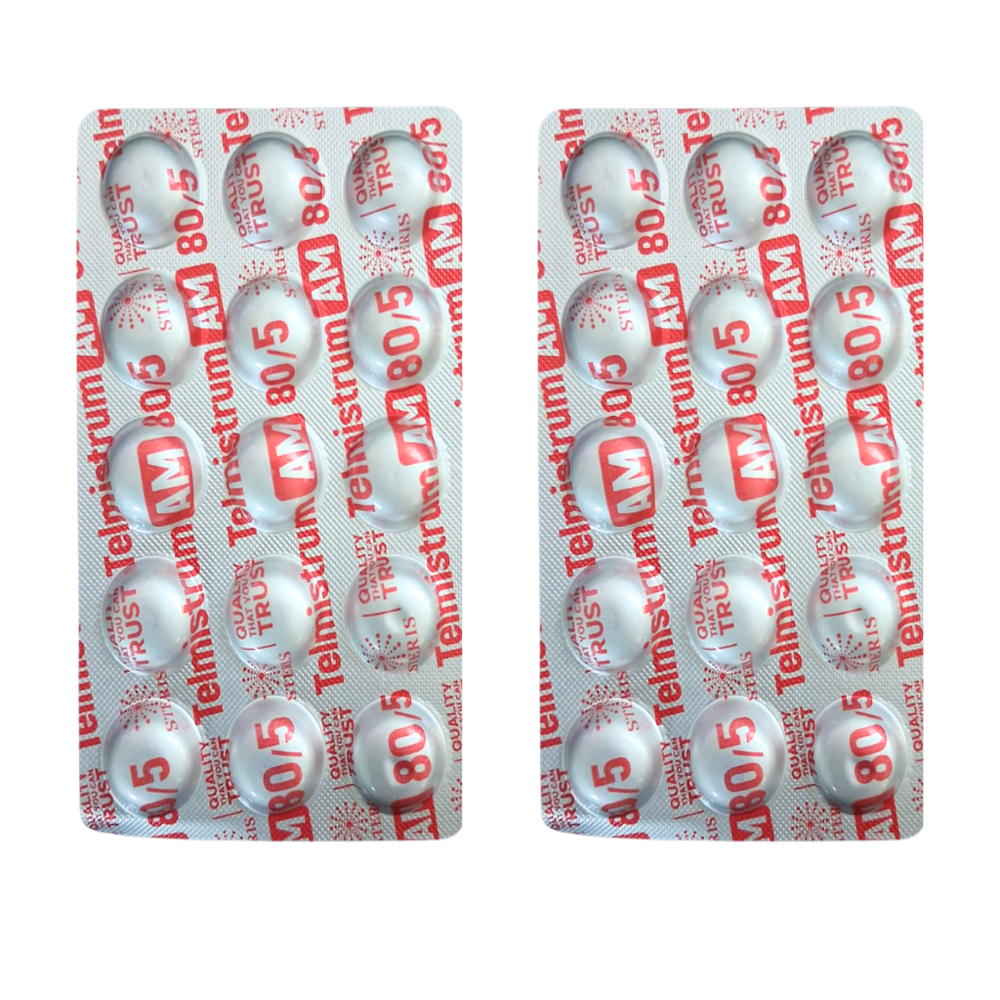 Telmisartan 80 Mg And Amlodipine 5 Mg Tablets - Brand Name: Telmistrum Am 80/5