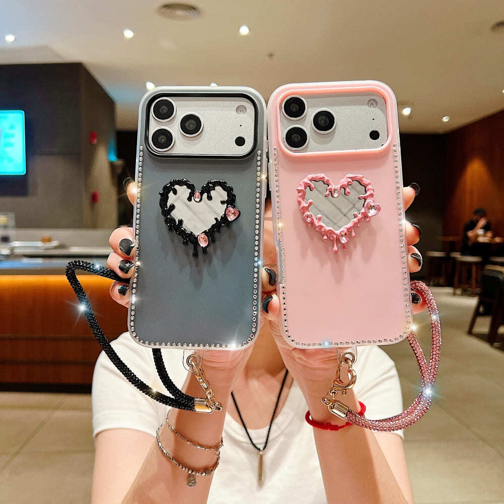 Mobile Sweetheart Sparkle Mirror Phone Case