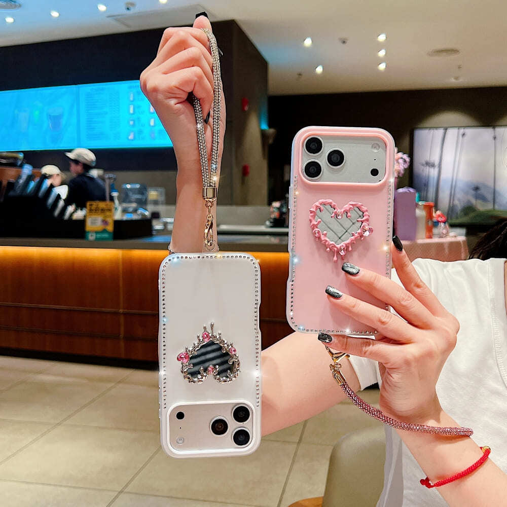 Mobile Sweetheart Sparkle Mirror Phone Case