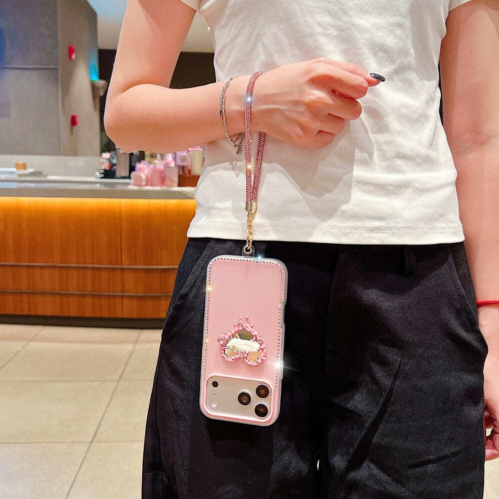 Mobile Sweetheart Sparkle Mirror Phone Case