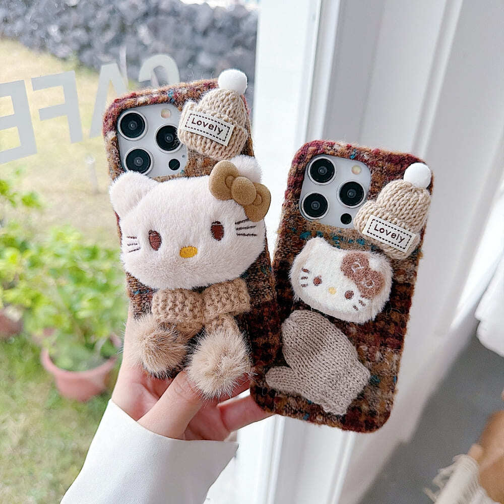 Mobile Autumn Cozy Kitty Shell Phone Case