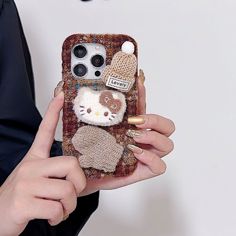 Mobile Autumn Cozy Kitty Shell Phone Case